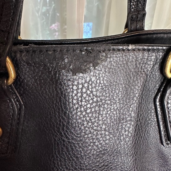 Carlos Santana fringed black leather bag. - Picture 7 of 13